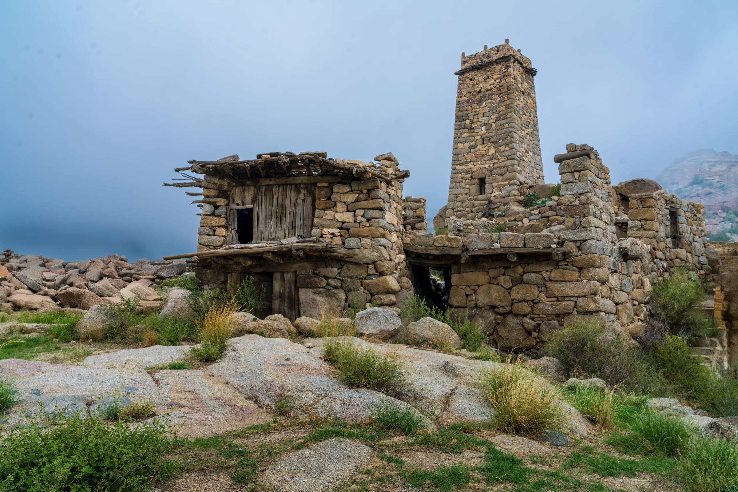 ruine on mountain